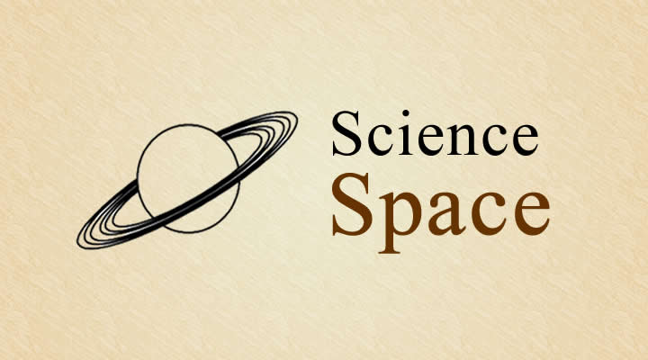 Saturn with the words Science Space